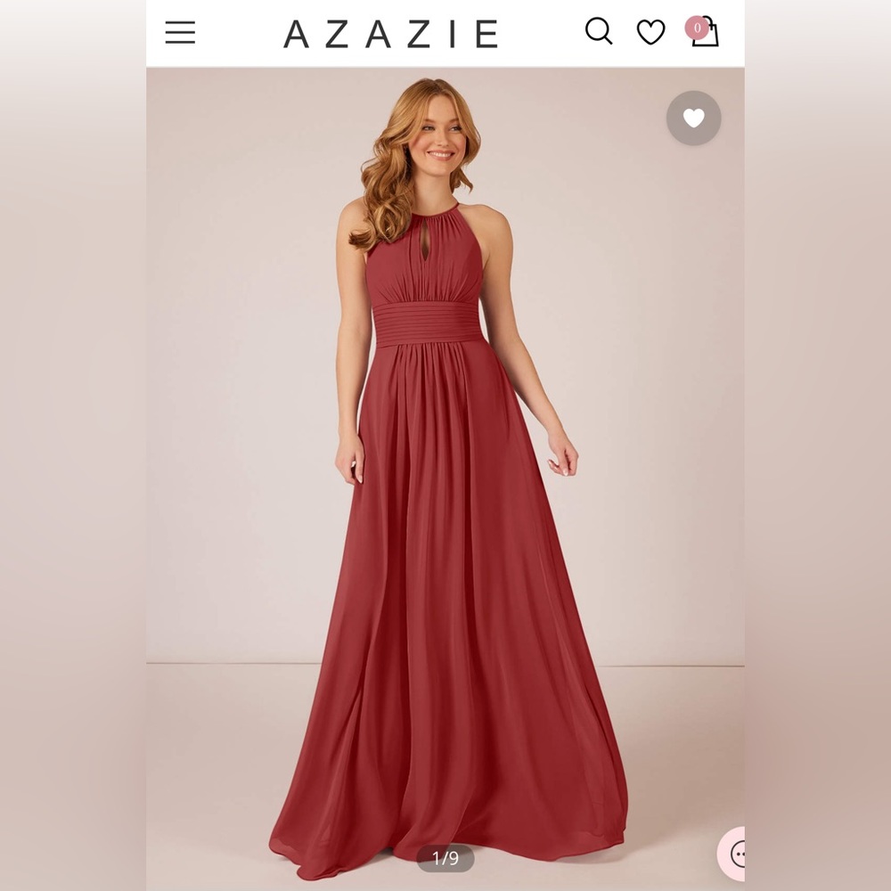 Azazie Bonnie (Rust) Bridesmaid Dress